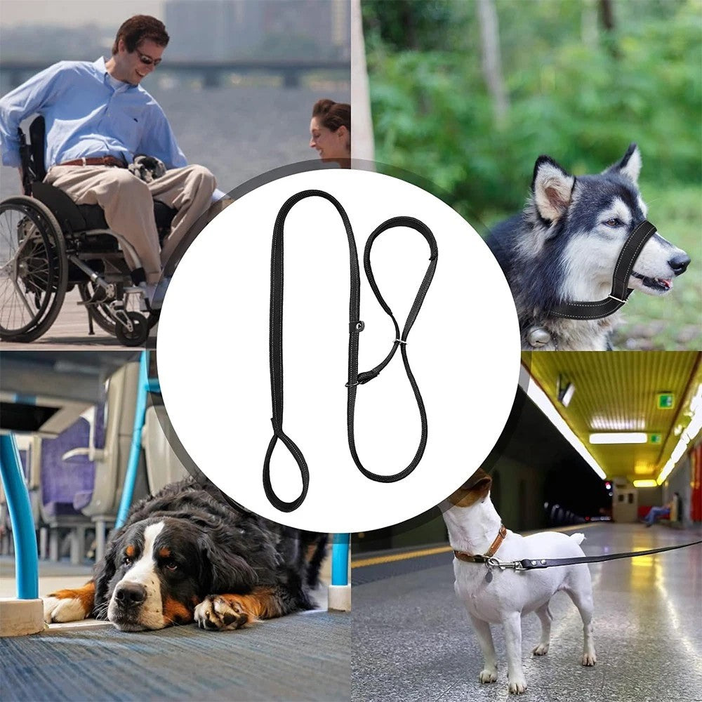 Figure of 8 Dog Lead Nose Loop-Anti Pull Dog Lead Stop Dog's Pulling With Padded