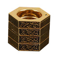 4 Set Hexagon Round Retro Outdoor/Safe 4-Finger Ring for Outdoor Camping