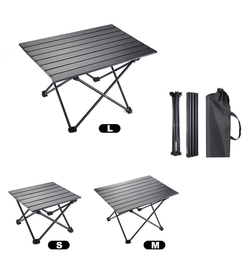 Folding Camping Table Portable Outdoor Picnic Desk Carbon Steel Compact Sturdy