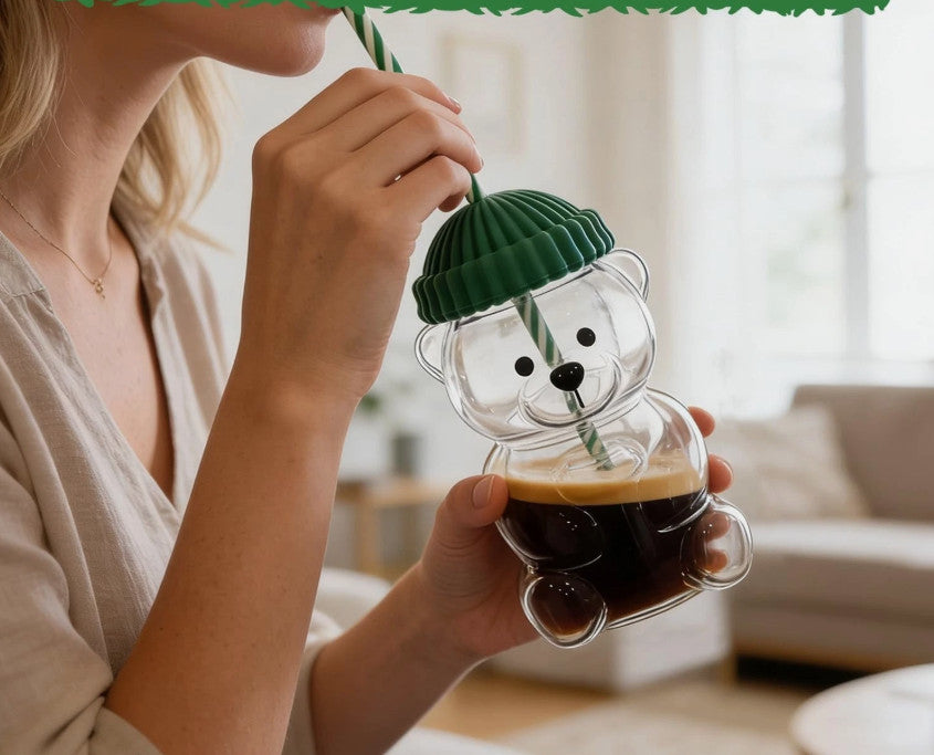 Barista Bear Cup Limited Edition Glass Cup Xmas gift 590 ml 2026 UK