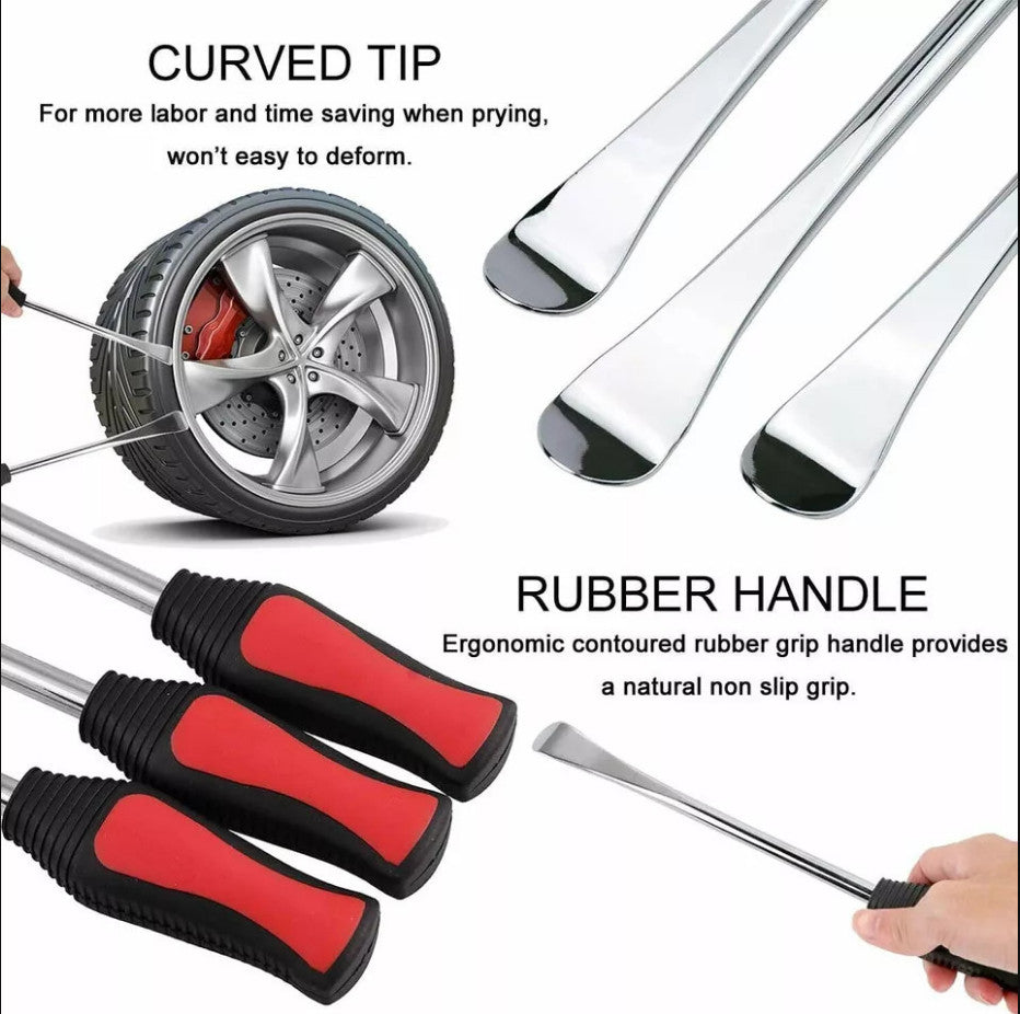 24Pcs Heavy Duty Tire Levers Set Car Bike Moto Tool Kit