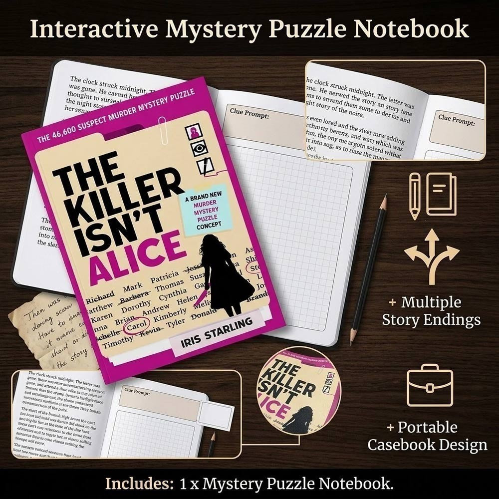 NEW The Killer Isn't Alice: the 46,600 Suspects 18 Clues Murder Mystery Puzzle*