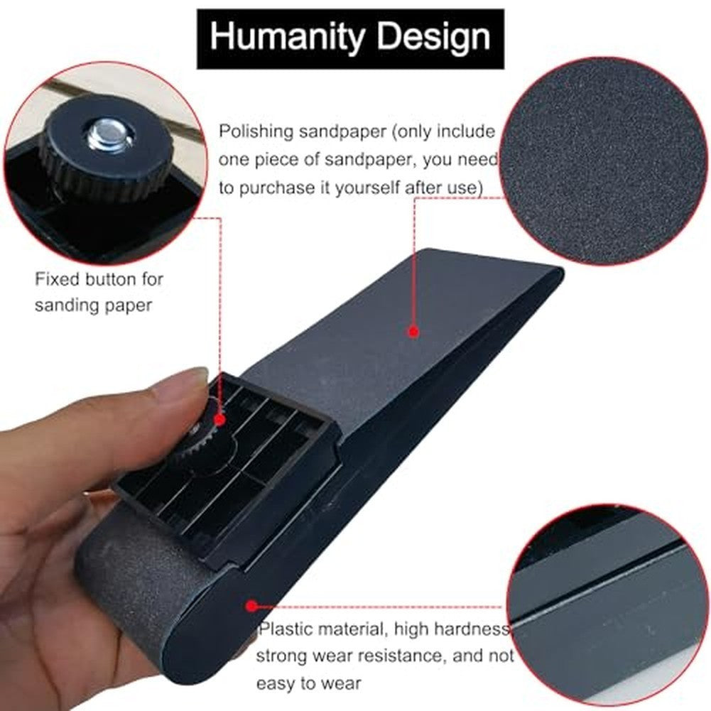 Hard Plastic Sandpaper Blocks Sanding Blocks Set Compact Size For Easy Handling