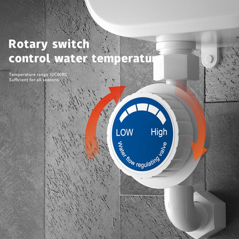 3500W Instant Electric Tankless Water Heater Under Sink Tap Boiler for Bathroom