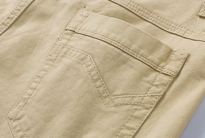 Men Stretch Chino Shorts Cotton Summer Half Pant Casual Cargo Combat Golf Shorts