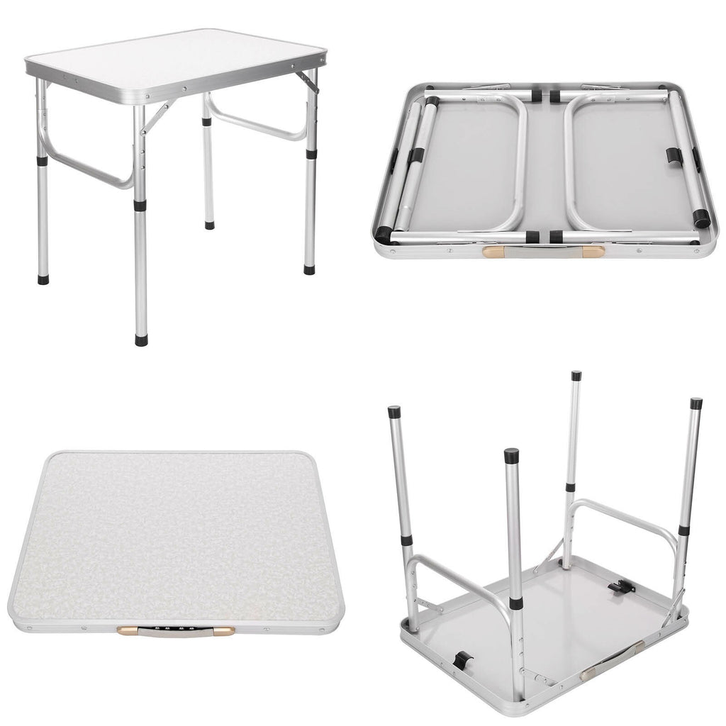 Portable Foldable Aluminium Table Outdoor Camping Picnic BBQ Kitchen Carry Desk