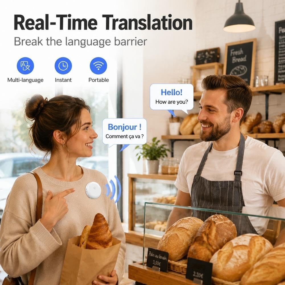 AI Real Time Language Practice Companion,Language Translator Device 100+Language