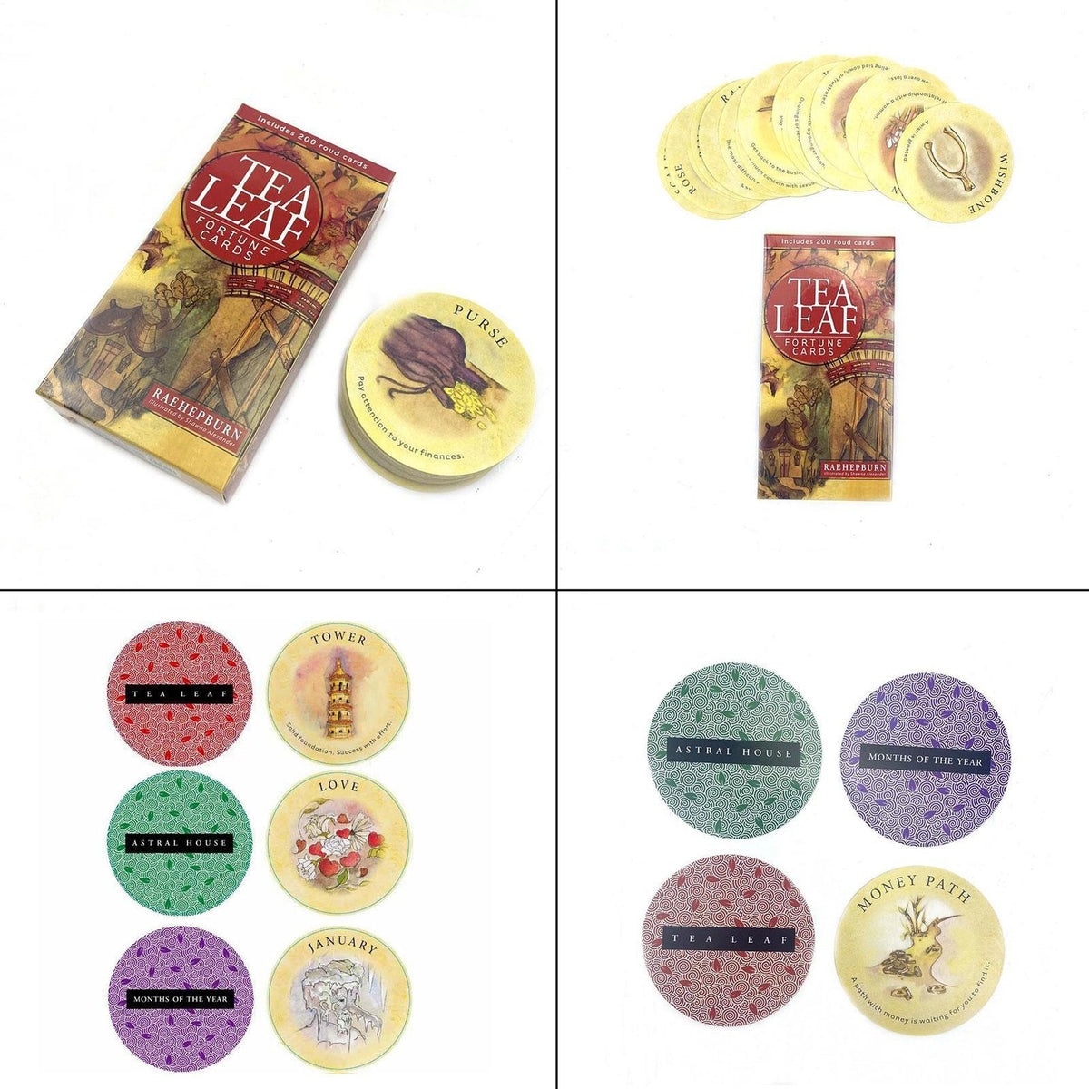 Tea Leaf Fortune Card Tarot 200 Cards Pocket Deck Tarot Comics Tarot Cards