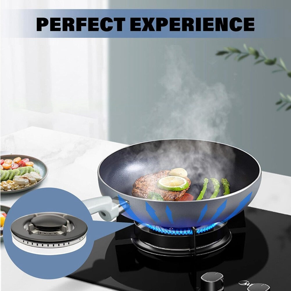 Set of 5 Cooker Hat Set Stove Lid Oven Gas Hob Burner Crown Flame Caps