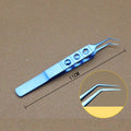 1 X Titanium Forceps Tweezers Micro Plastic Surgery Medical Straight Curved 11cm