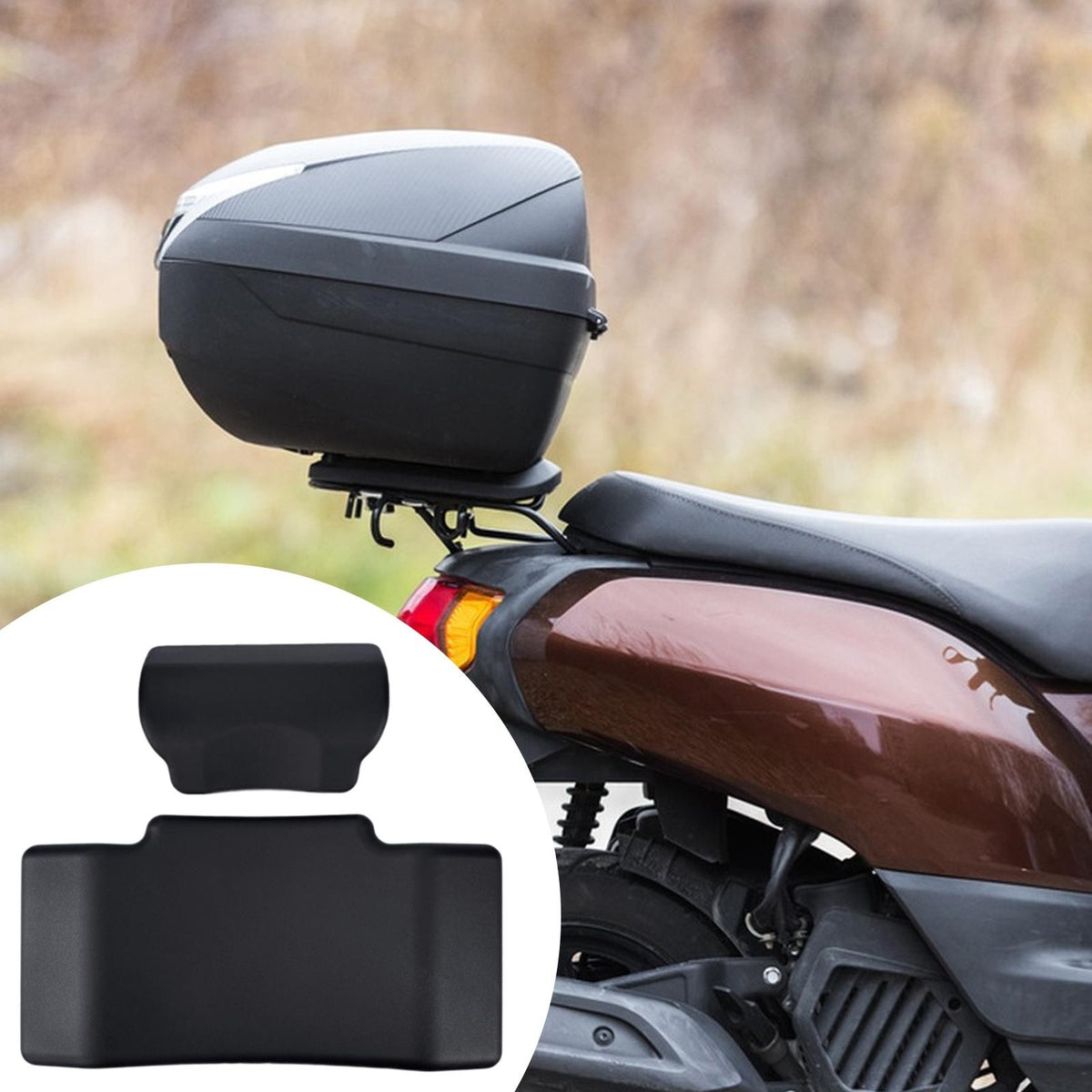 Motorcycle Top Case Passenger Backrest Top Box Trunk Cushion Back Pad for