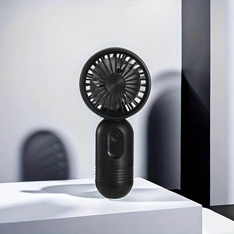 USB Rechargeable Mini Fan 3 Speed Portable Handheld Travel Cooling Fan.