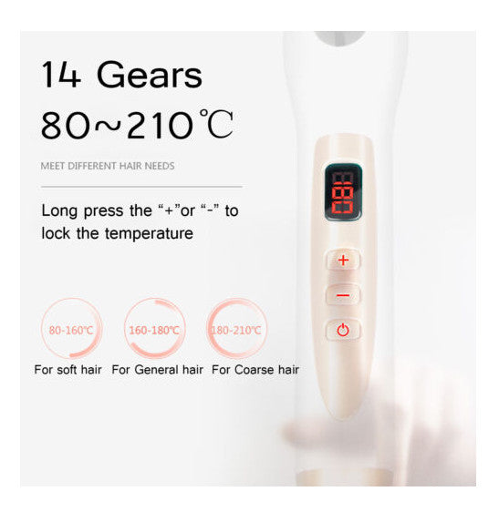 Automatic Rotating Hair Curler Wand 9mm Waver Curling Tongs Iron Ceramic Barrel