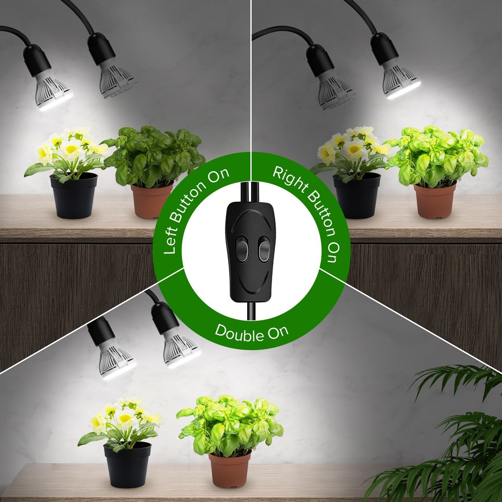 LED Clip Grow Light for Indoor Plants Veg Growing Lamp