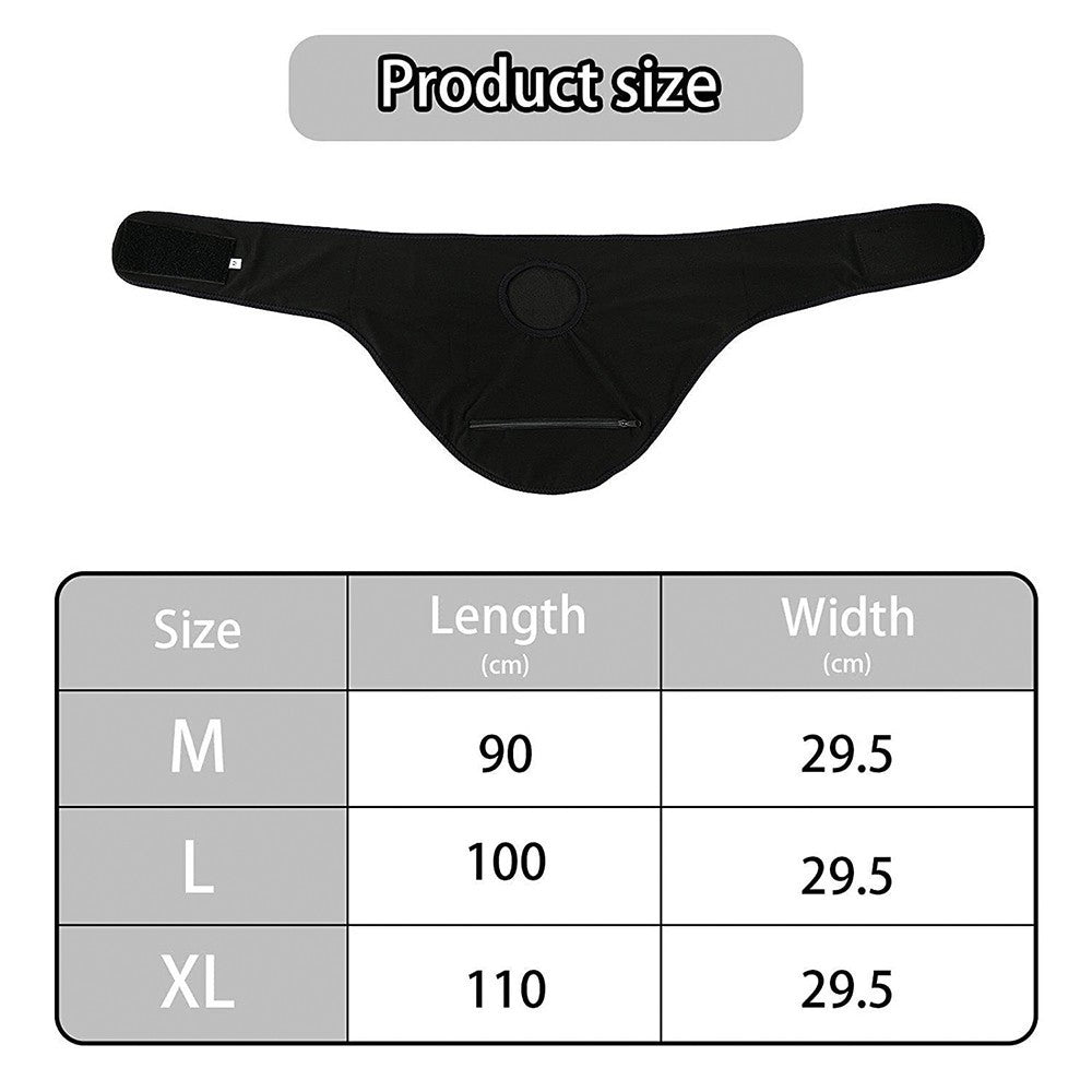 M L XL Stoma Bag Stealth Belt Soft Oxford Fabric Stoma Bag Cover Black UK FAST