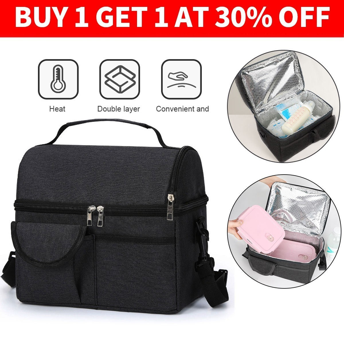70L Extra Large Insulated Cooler Bag Cool Box Picnic Camping Food Drink UK