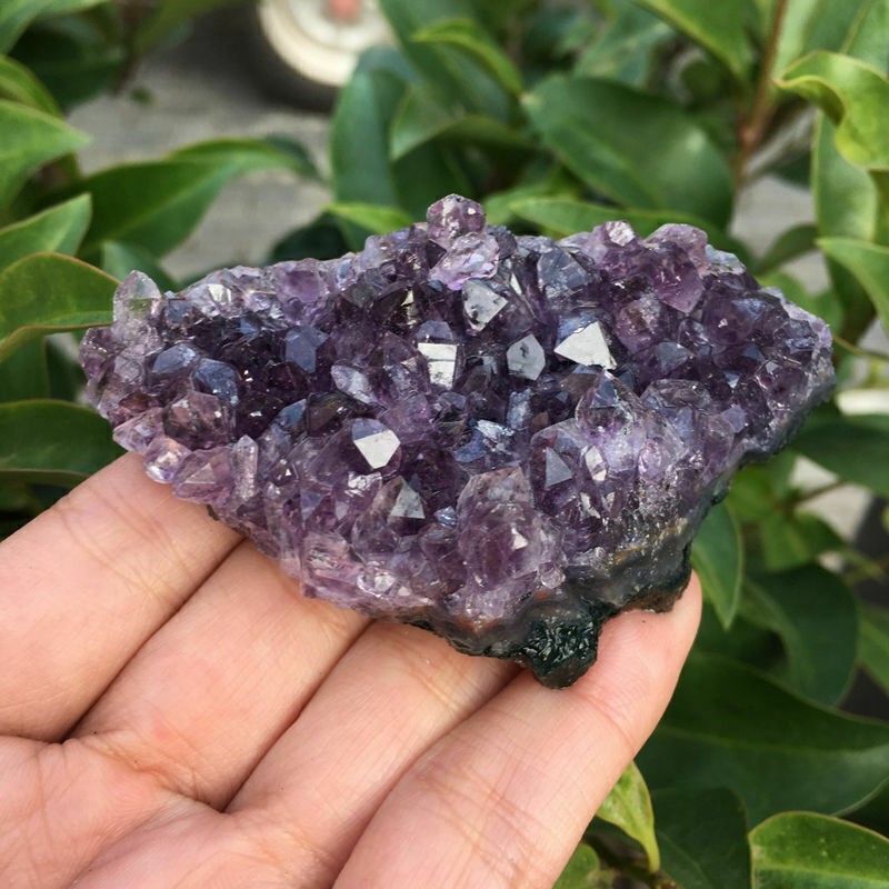100-150g Natural Amethyst Cluster Druzy Geode Quartz Healing Crystal Stone