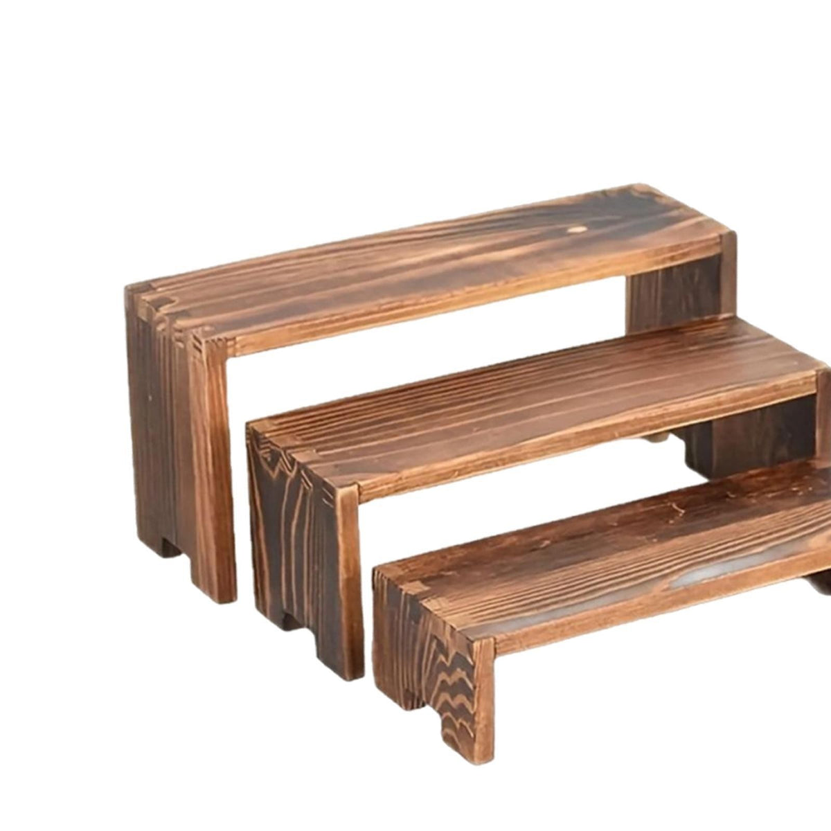 Wooden Tiered Riser Display Stand Dessert Table Display Set for Food Display