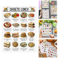 Laminated Meal Planner Pamphlet 12PCS Diabetic Healthy Food Guide List