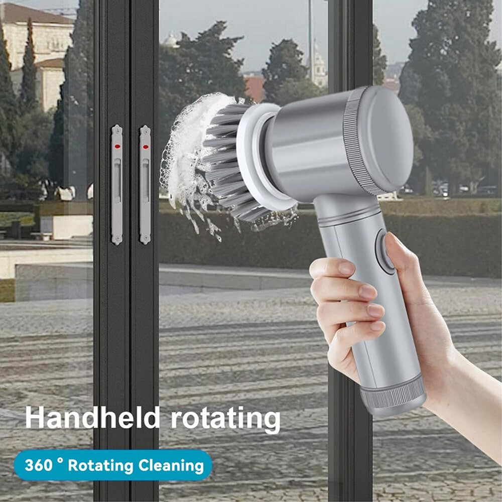 Cordless Electric Spin Scrubber Powerful Turbo Scrub Cleaning Brush Rechargeable