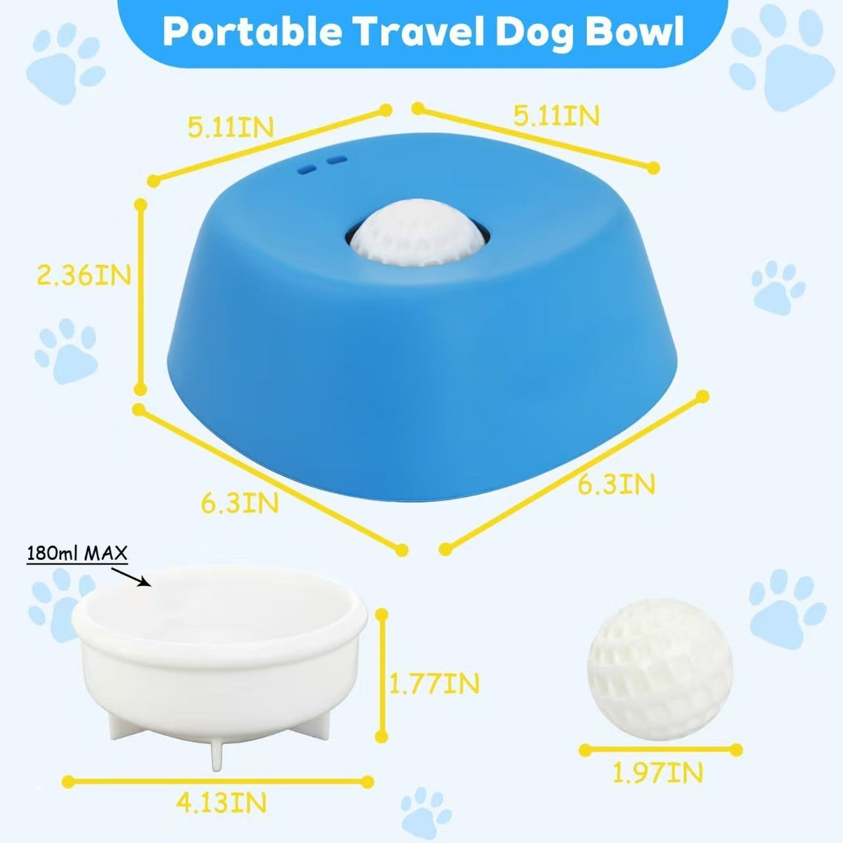 Pet Slow Feeding Lick Bowl Dog Entertainment Liquid Food Licking Play Ball Toy