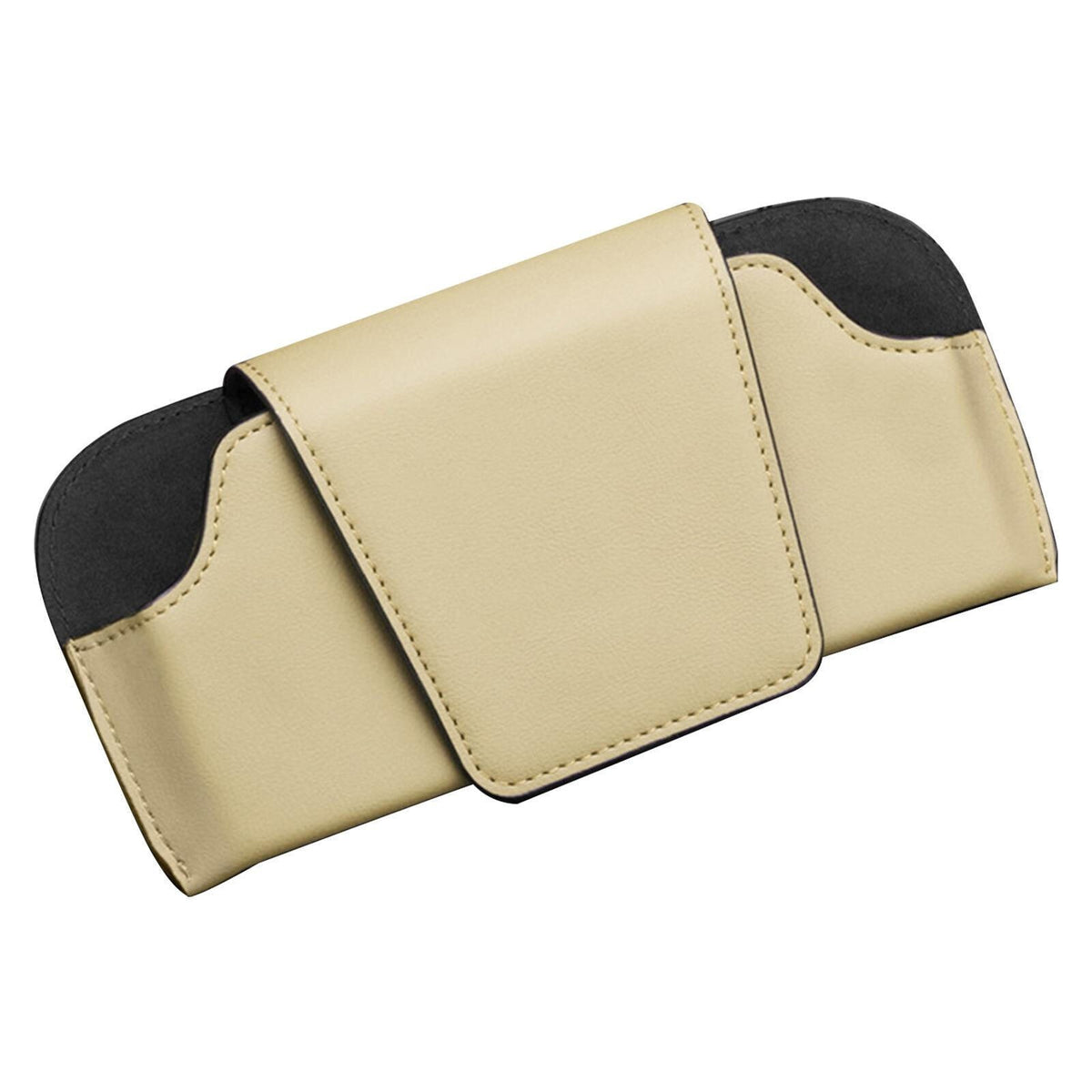 Car Sun Visor Glasses Case Holder Sunglasses Box Card Receipt Magnetic Clip