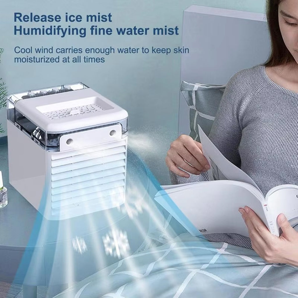 Mini Air Cooler Fan Portable Low Noise Water-Cooled Air Conditioning Unit 500ml