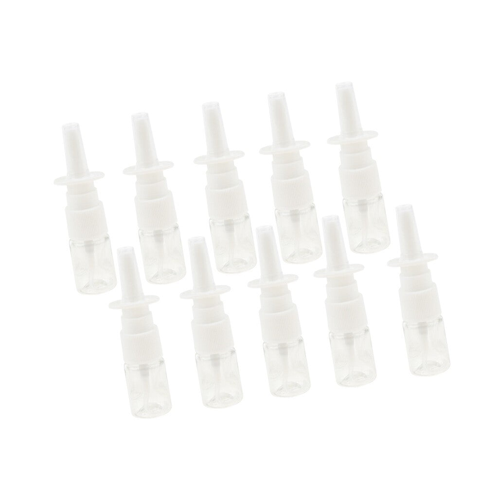 100Pcs 5ml Mini Empty Nasal Spray Bottle Clear Travel Containers for Cosmetic