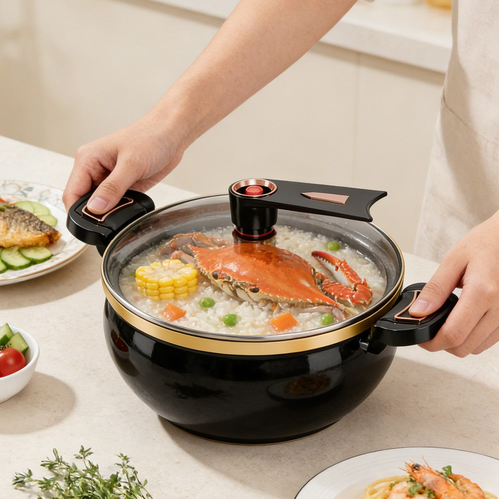 8L Micro Pressure Cooker Non Stick Pot Large Capacity Induction Cooker Household