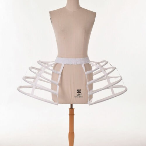 Cage Hoop Skirt Petticoat Dress Pannier Bustle for Costume Stage Performance