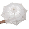 Wooden Handle Prop Umbrella Hollowed Parasol Umbrella  Women