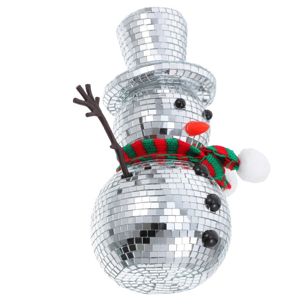 Christmas Snowman Indoor Decorations for Home Disco Balls Ornaments