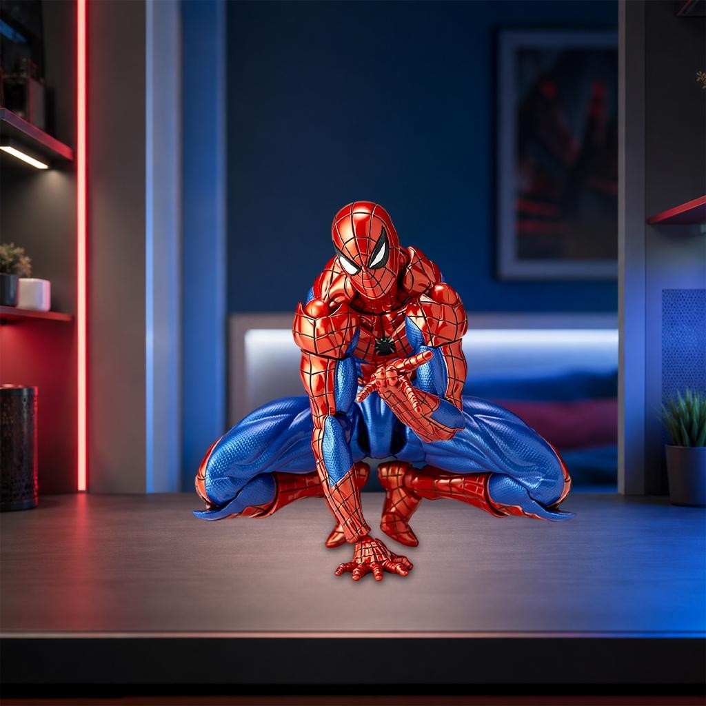 For Kaiyodo Revoltech Amazing Yamaguchi Spiderman Ver.2.0 Action Figure Boxed