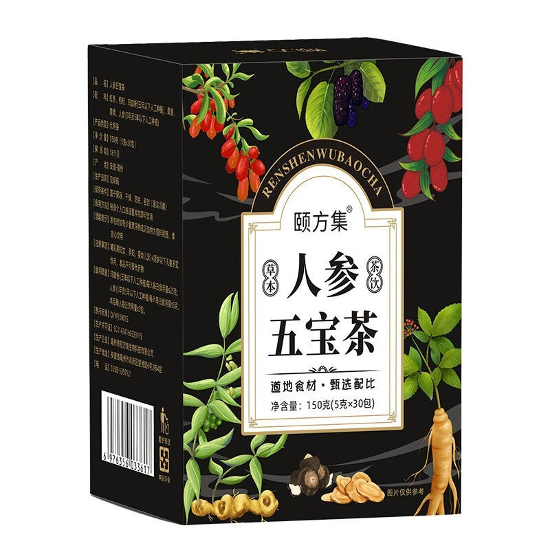 Kidney tea liver tea 30pcs Ginseng six treasure tea red date kidney health