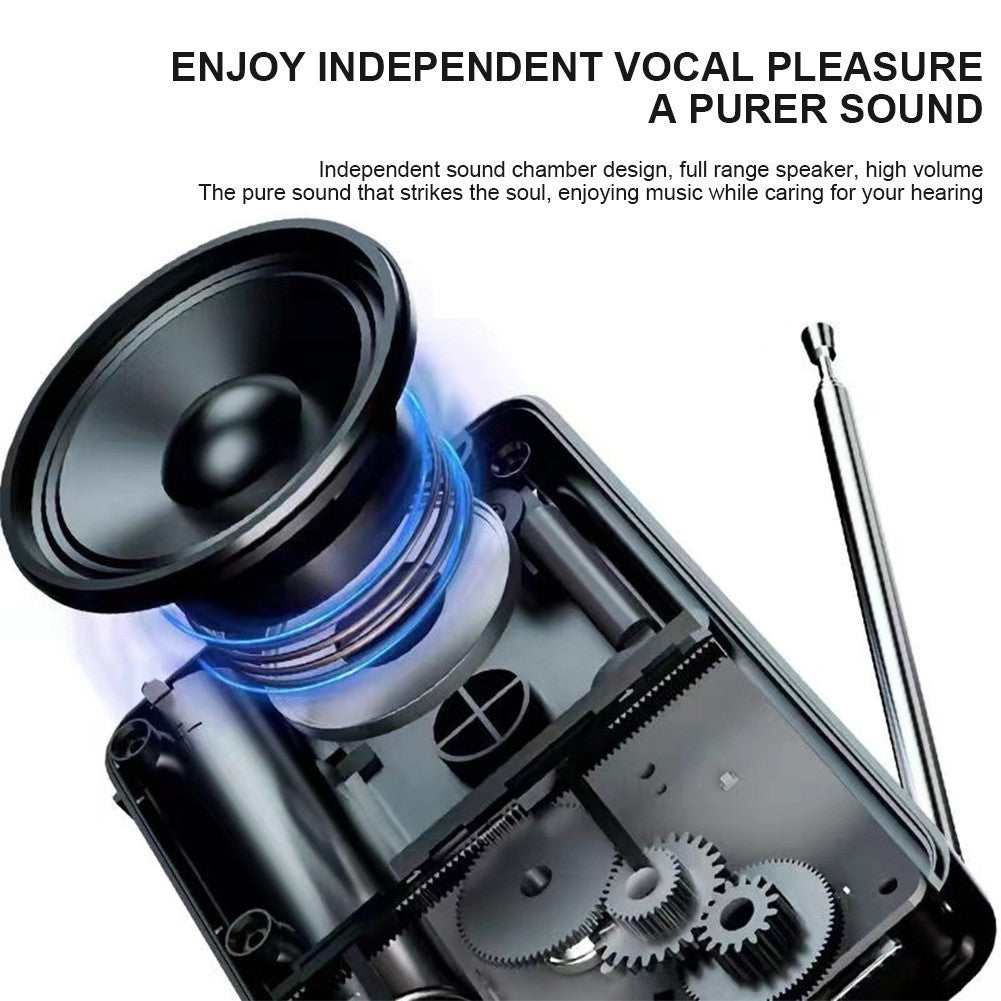 Portable Mini AM FM SW Radio Built-in Rechargeable Battery For Travel Leisure