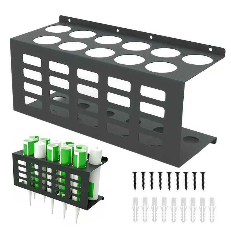 11x Silicone Sealant Tube Holder Mastic Caulk Storage Rack for Van Racking