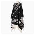 Eastwood Western Cowboy Poncho Serape replica handmade of faux-alpaca wool