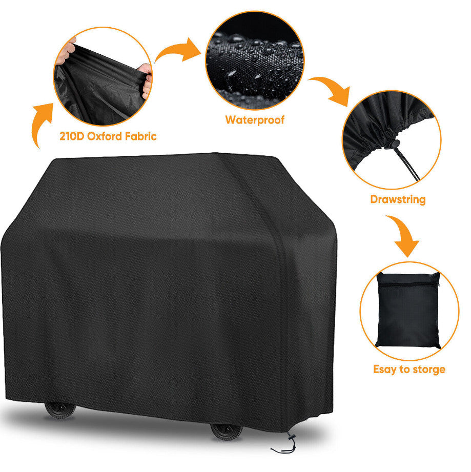 2X BBQ Cover Waterproof Barbecue Gas Smoker Grill Patio Garden Outdoor