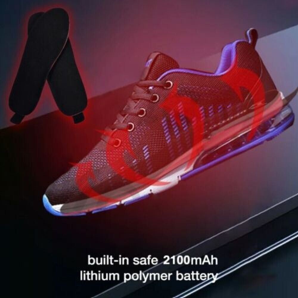 Heated Insoles Rechargeable Electric Heated Shoes Insoles with Remote Control