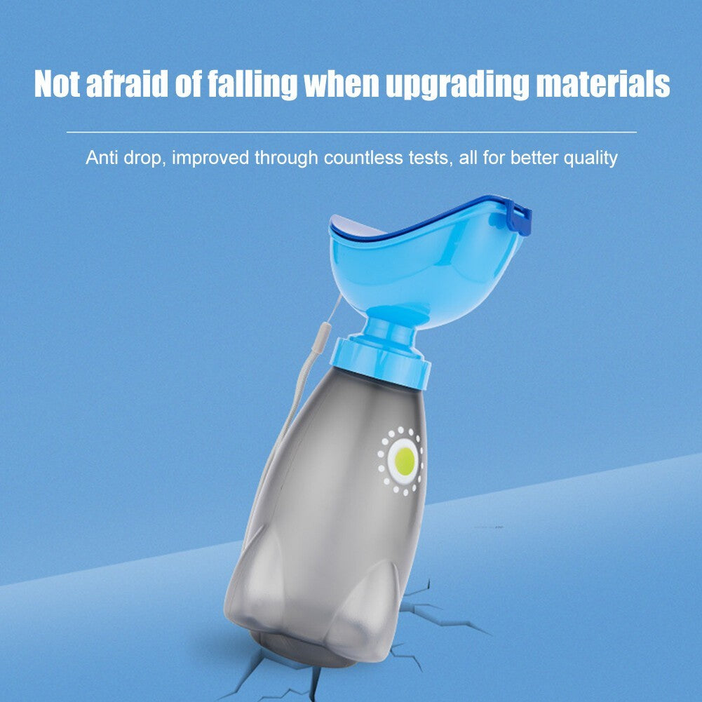 600ml Urinal Pee Funnel Urinals Incontinence Bottles Unisex Urgent Toilet (Blue)