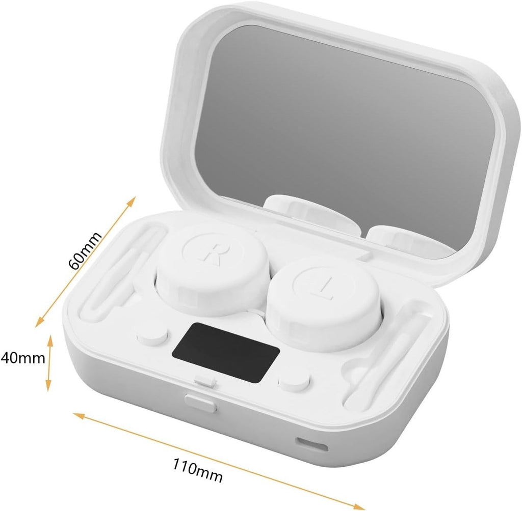 Auto Cleaner Care Ultrasonic Contact Lens Case Rechargeable USB Cleaning Machine
