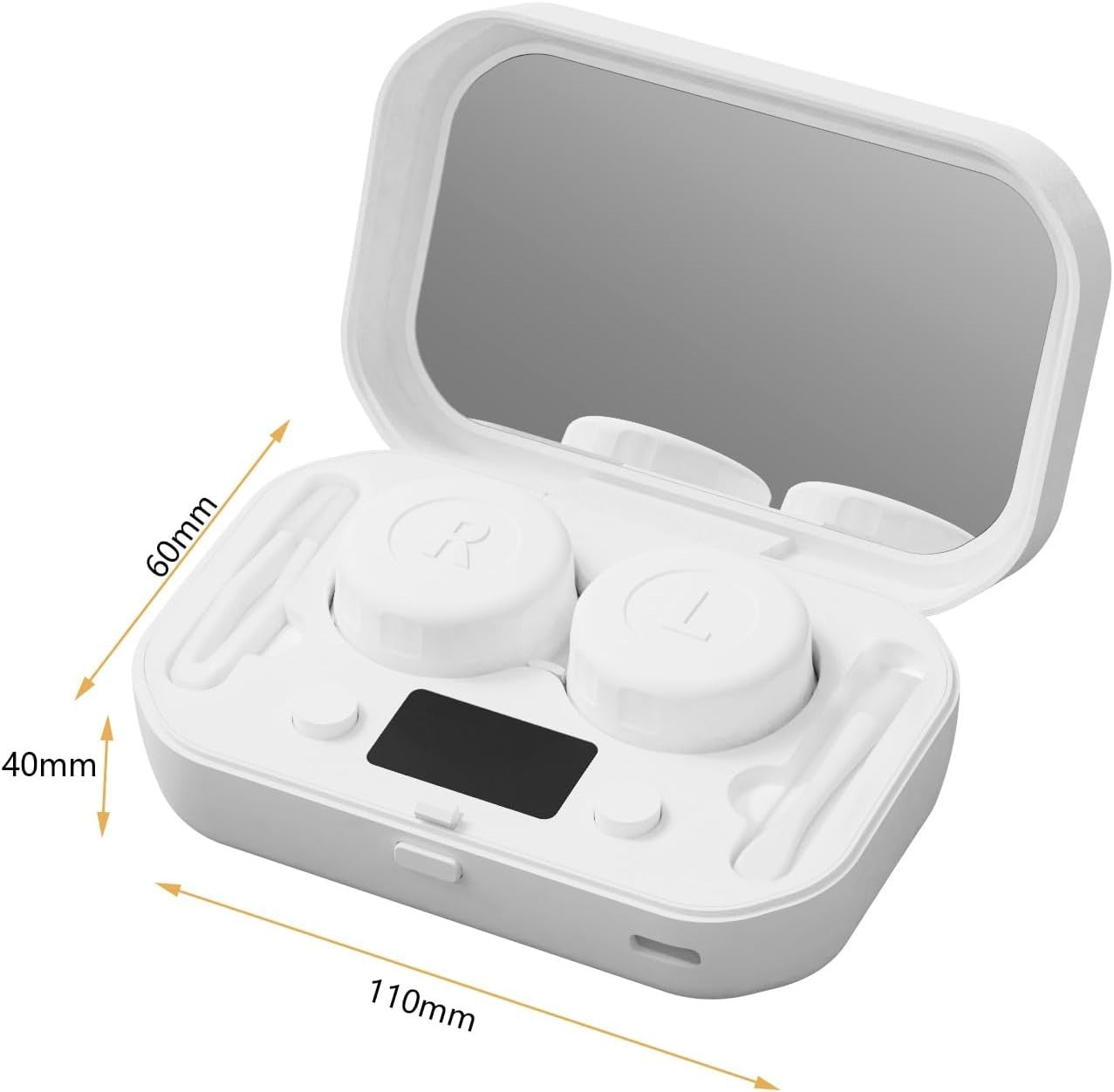 Auto Cleaner Care Ultrasonic Contact Lens Case Rechargeable USB Cleaning Machine