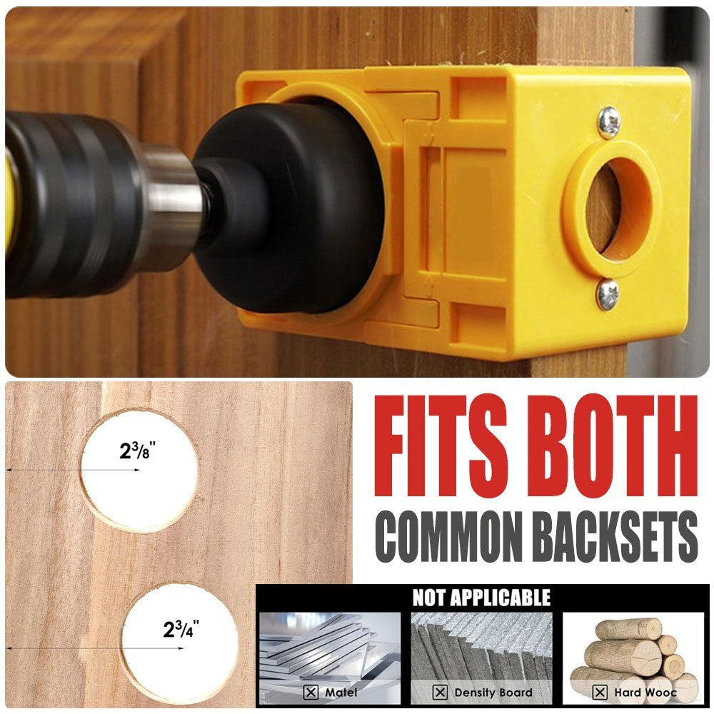 Door Lock Installation Kit  Adjustable Wooden Door Lock Fitting Tool Set