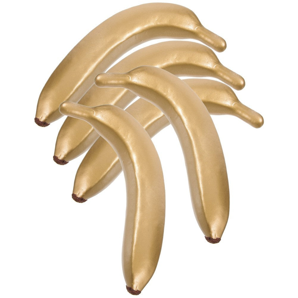 5 Pcs Tropical Party Decorations Banana Artificial Food Props Decorative Fruit