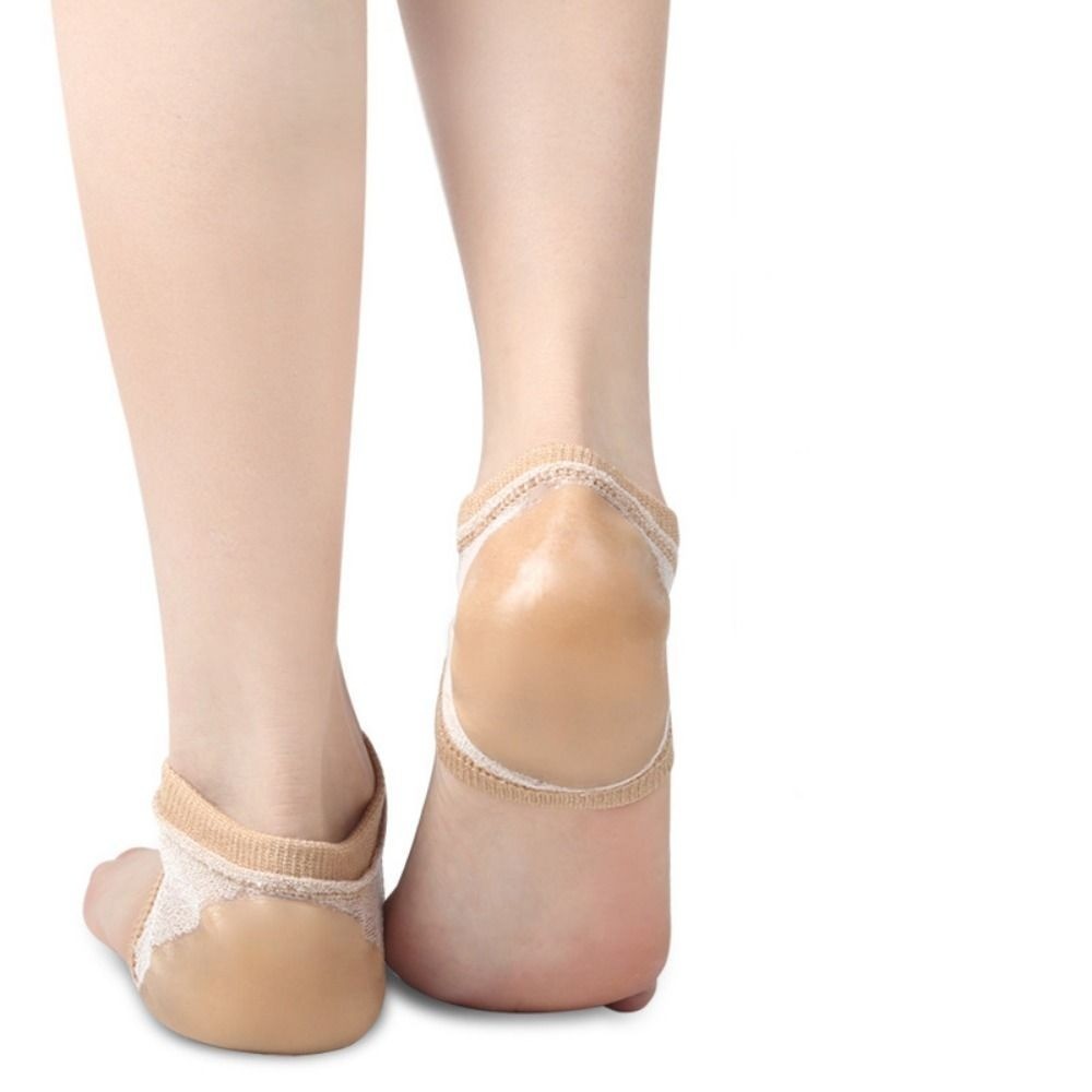 Silicone Plantar Fasciitis Heel Socks Gel Heel Protector  Feet Care
