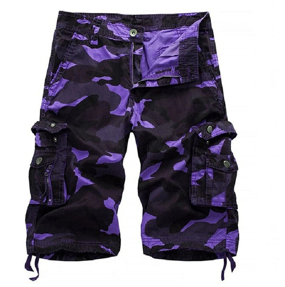 Super Large 7XL Summer Mens Cargo Shorts Combat Twill Work Camo Army Knee Pants