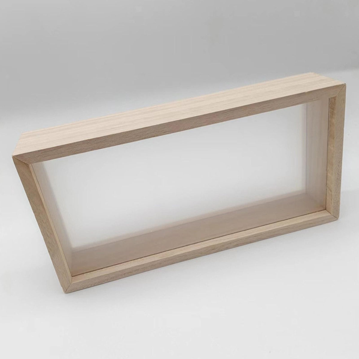 Wooden Shadow Box Frame, Memory Case for Dried Flower Art Display
