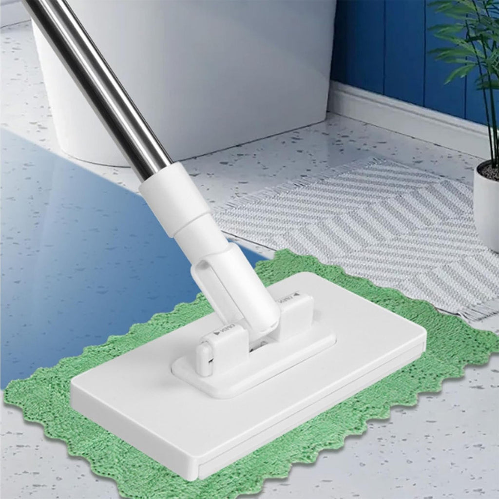 Disposable Dust Mop with 4 Reusable Cloths for Easy Cleaning and Dust Control