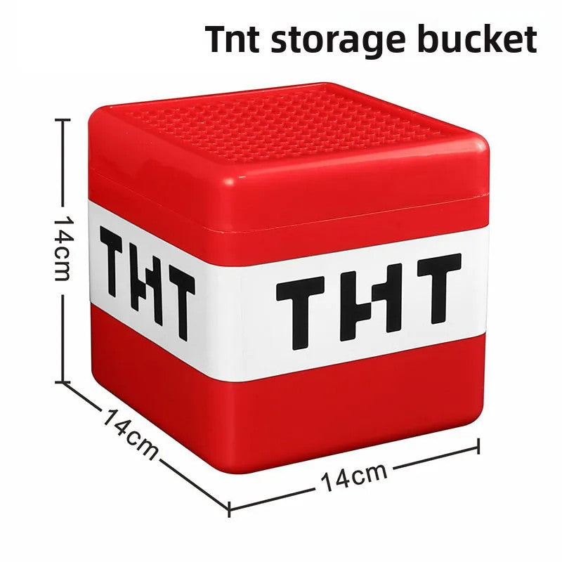 Magnetic Building Blocks Storage Bucket Educational Sensory Toy Block Container