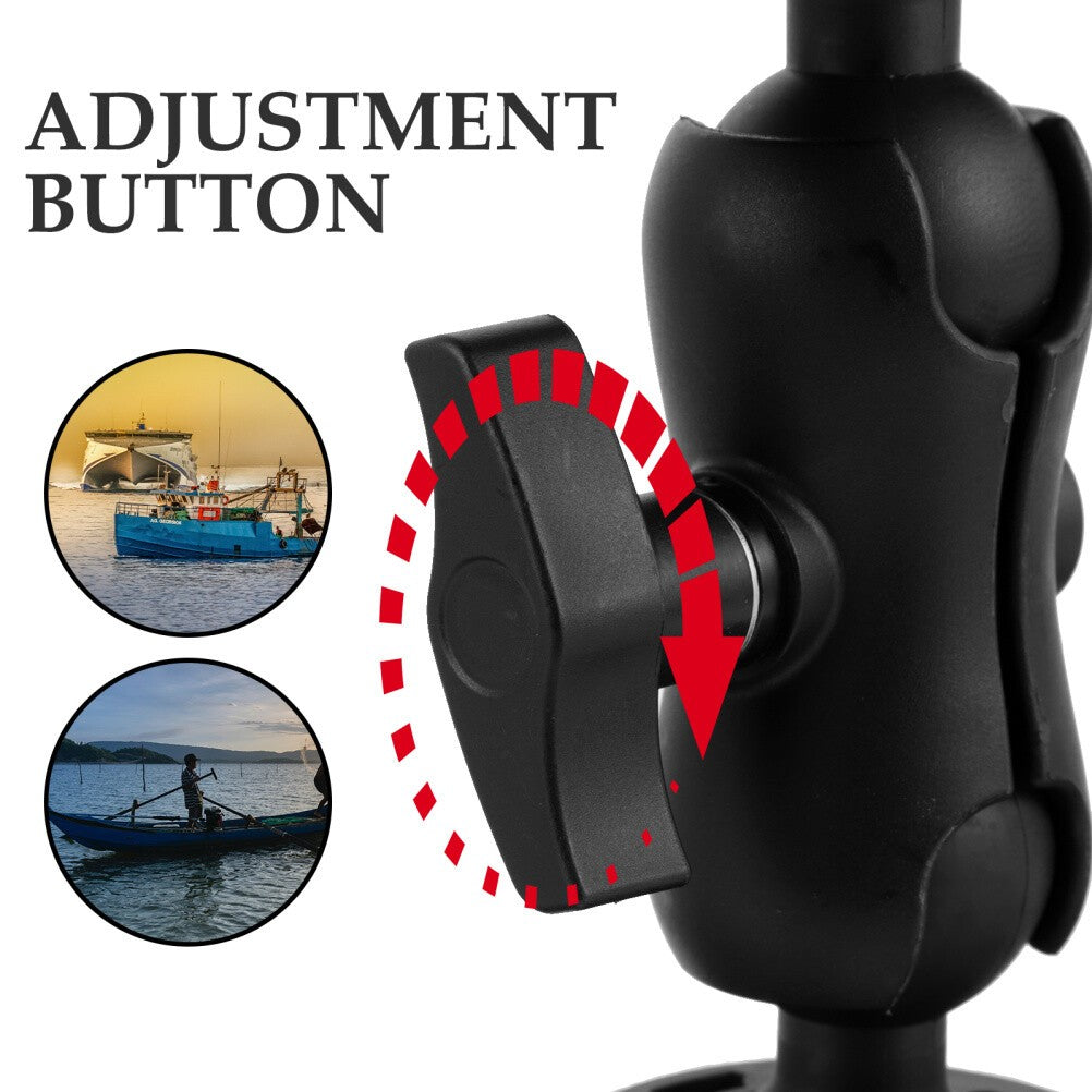 Fish Finder Mount Base Kayak Bracket Fishing Rod Support Stand Ram